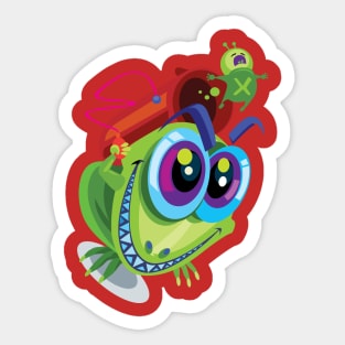 Alien Blaster Sticker